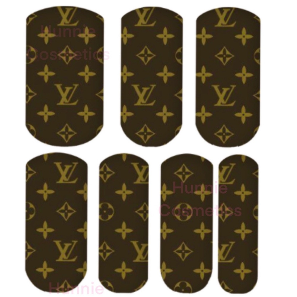 Lv Logo nail decals
